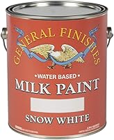 Vista 15 de General Finishes Pintura de leche a base de agua, 1 cuarto de galón, color blanco antiguo