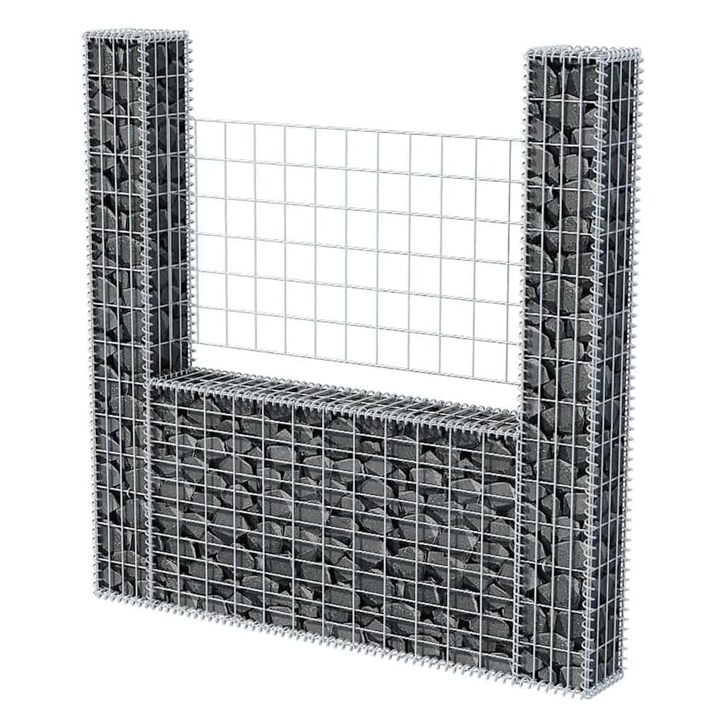 homiuse 160x20x150 CM Cloture Jardin Exterieur Mur en Gabion JardinièRe Clã´Tures Dã©Coratives Claustra Exterieur Decoration Jardin Pratique Et Beau pour Les Zones RéSidentielles Et Commerciales