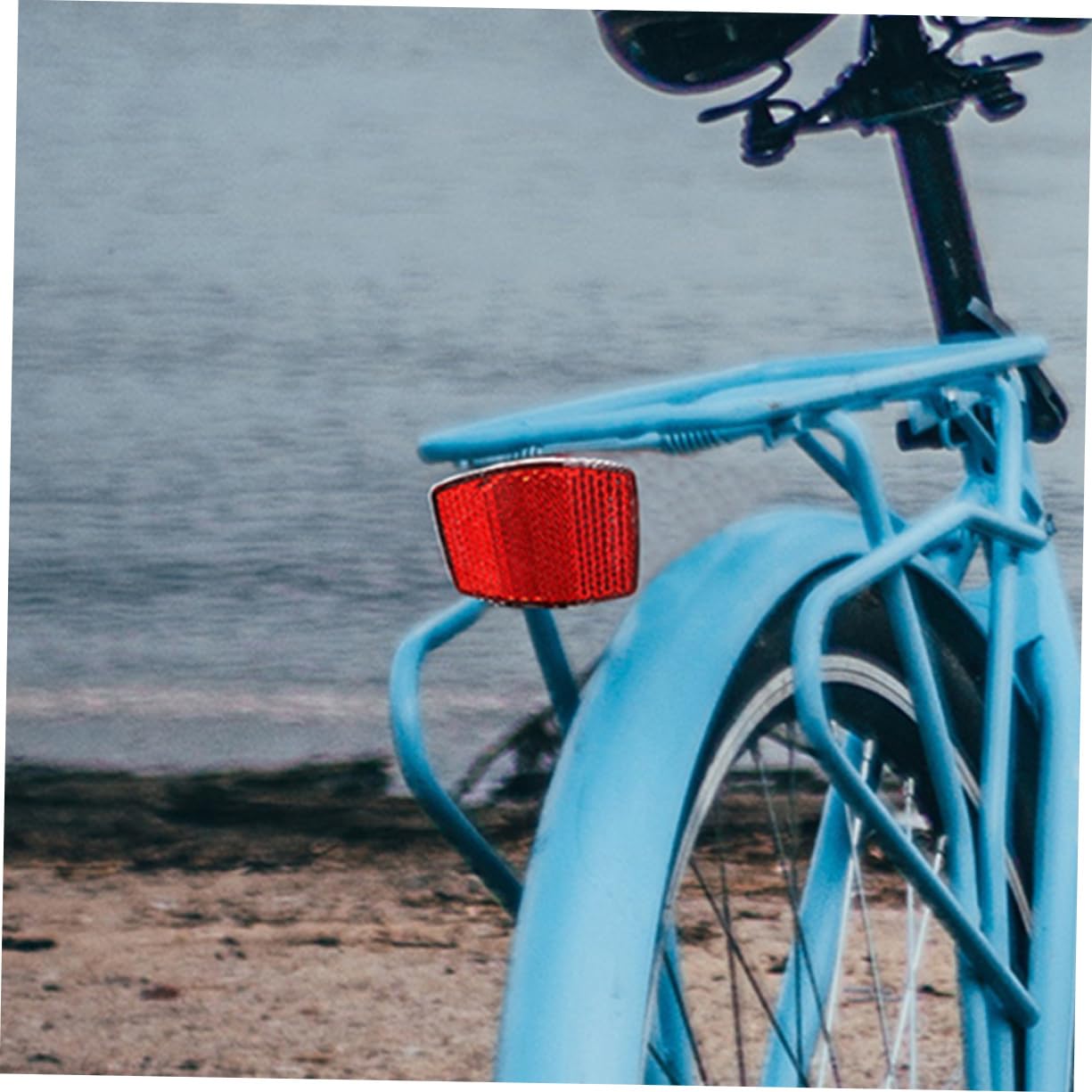 ibasenice 2Pcs Reflective Bike Reflector Front and Rear Safety Lamp for Cycling Bright Reflectors for Enhanced Visibility Durable and Compact Design for Motorcycles and Bicycles