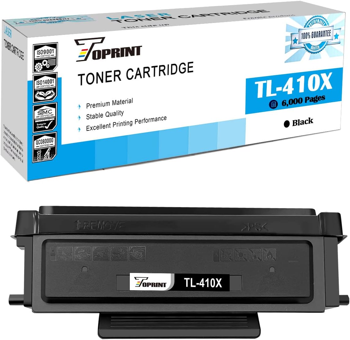 TOPRINTCompatible Toner Cartridge TL-410X ( TL-410 TL-410H 6000 Pages High Capacity for PANTUM Printer P3010DW P3012DW P3300DW P3302DW M6702DW M7100DW M7102DW M6800FDW M6802FDW M7200FDW M7202FDW