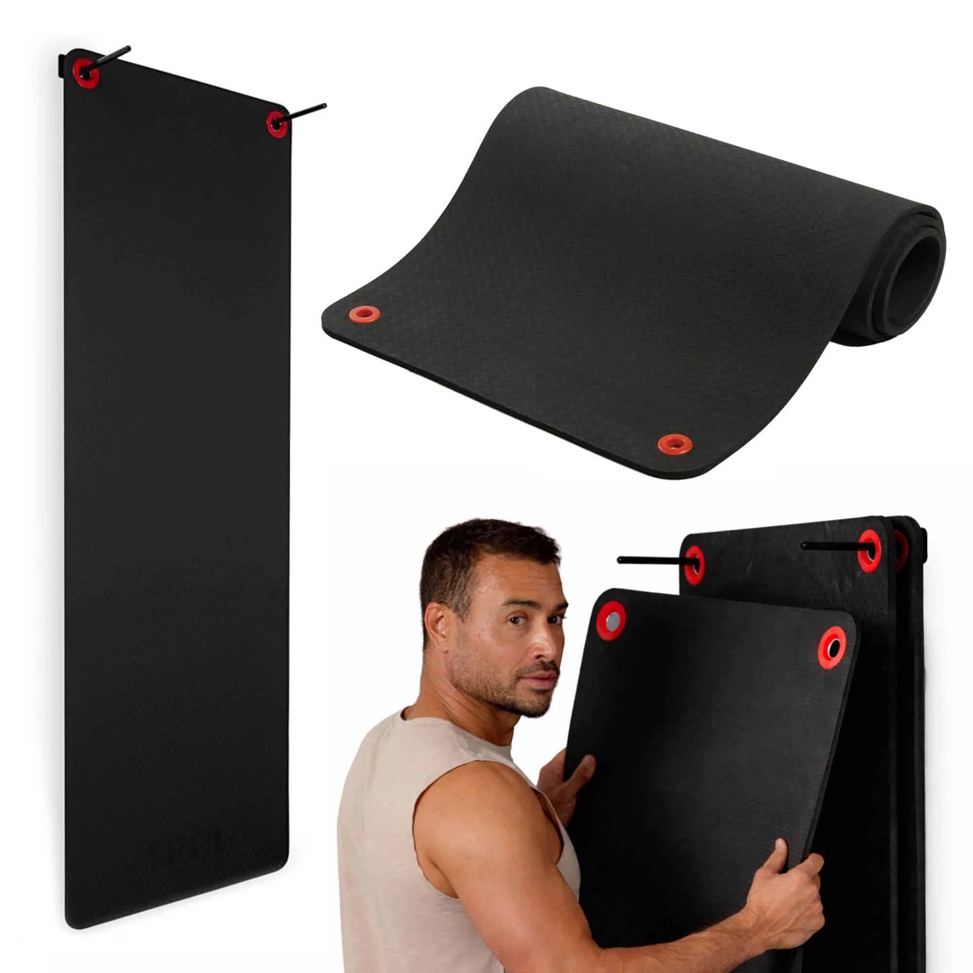 Exercise Poster for non Slip Yoga mat product research image