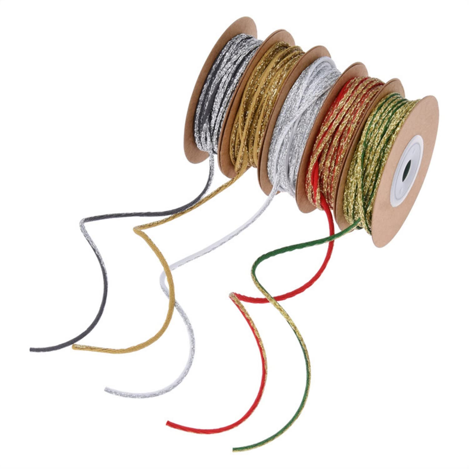 nastro per bouquet di fiori, 10 Metri Nastro Natalizio Nastro Glitter Nastro Metallico Glitter Nastro for Confezioni Regalo Nastro Decorativo Fiocco for Confezioni Regalo Artigianato Artistico e Acces
