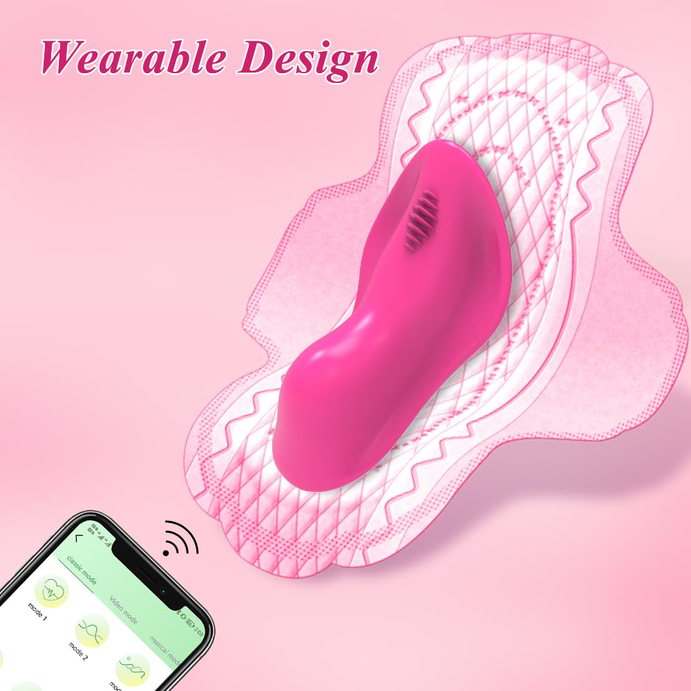 Vibrador Portátil con Aplicación, Vibrador de Control Remoto, Vibrador de Bala con 9 Modos, Estimulador de Clítoris Vibrador de Punto G, Juguetes Sexuales para Adultos Parejas Mujeres