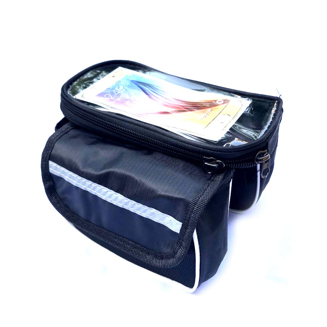 Schrodinger15 60085 Bicycle Cycle Bike Front Frame Double Bag Pouch with Mobile Transparent Bag Black or Blue(Random Colour) (B091FPWNRB) Amazon Price History, Amazon Price Tracker