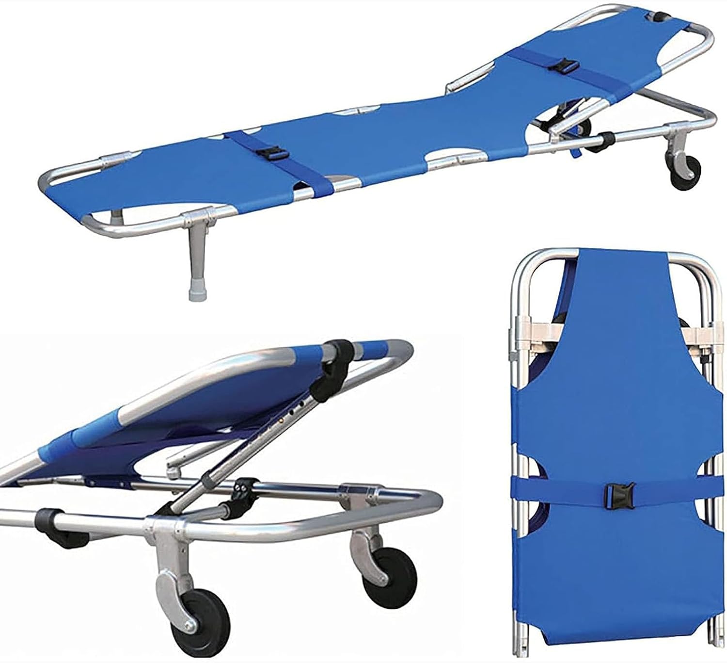Portable Transport Stretcher, Folding Stretcher for Medical Emergency, 350 lb Weight Capacity, Multifunctional Rescue Stretcher for Travel and First Aid Rescue
