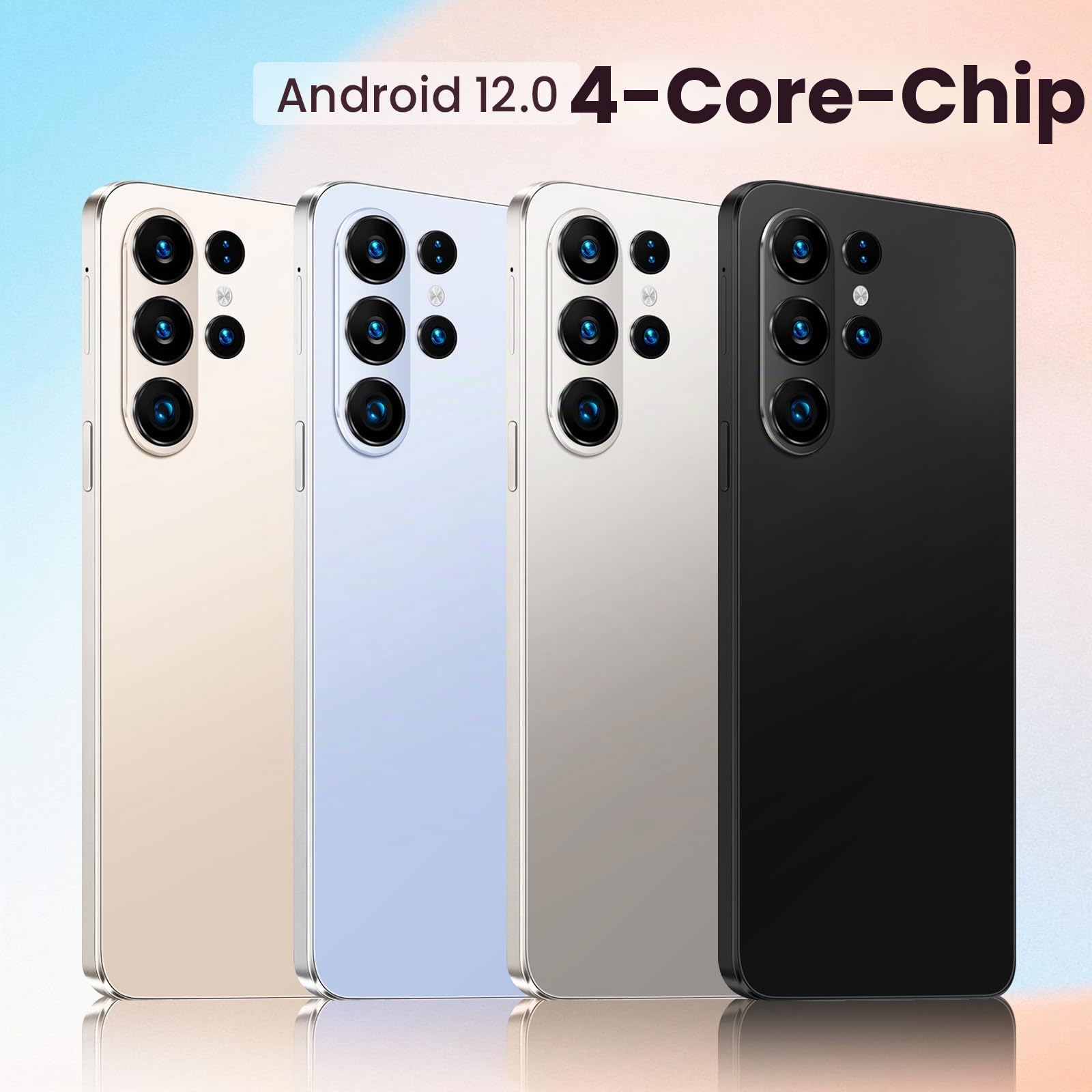 Handy ohne Vertrag, Unterstützung für 4G Network, 3GB RAM + 16GB ROM, TF-Karte erweiterter Speicher 256GB, Dual-Kamera, Dual-SIM, 4-Kern-Chip, 6,6-Zoll-Bildschirm, (grey131)
