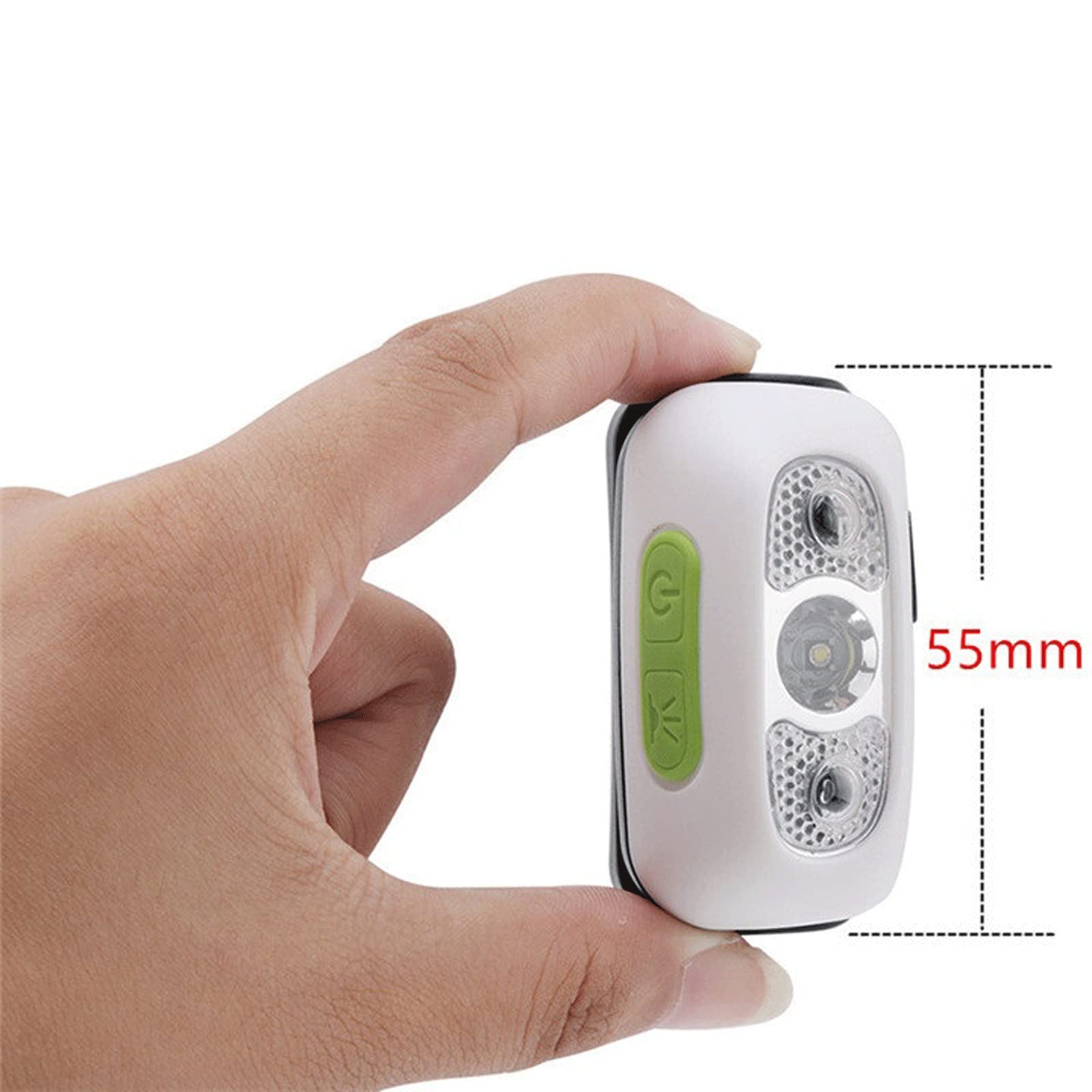 Latarka czołowa mini ładowalna LED reflektor czujnik ruchu reflektor kemping latarka czołowa latarka lampa z USB