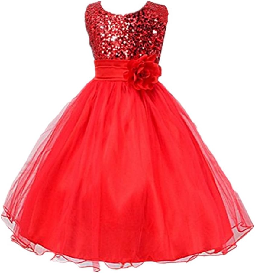 DreamHigh Sequined Flower Girls Party Pegant Dress