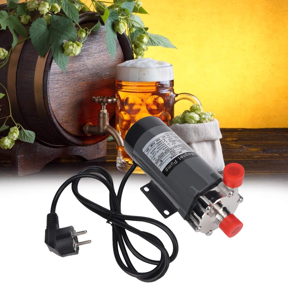 MRbrew Magnetische Bierpumpe Aus Edelstahl – Für Homebrauer, Hitzebeständig Bis 120°C, Leiser Betrieb