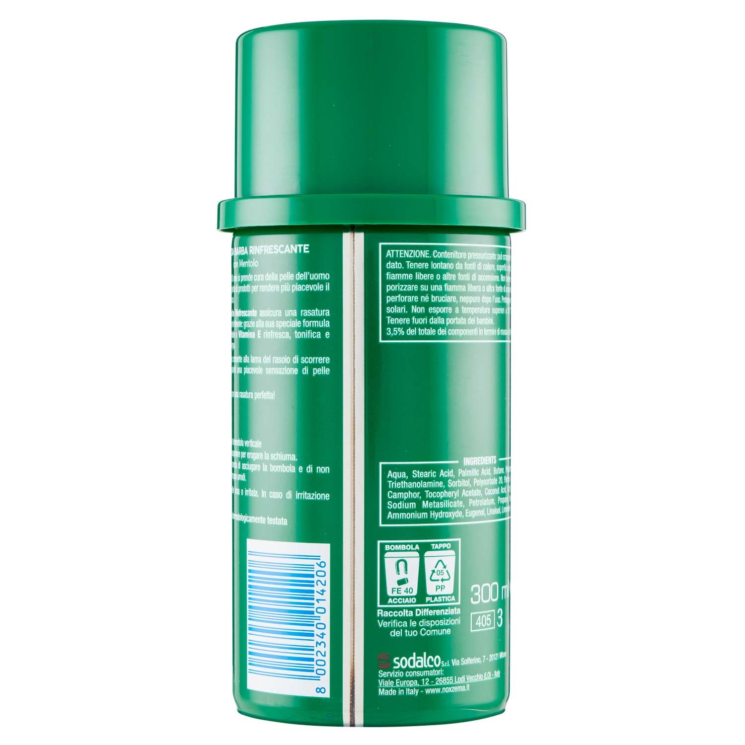 Noxzema Protective Shave Menthol Extra Fresh - 300 Ml