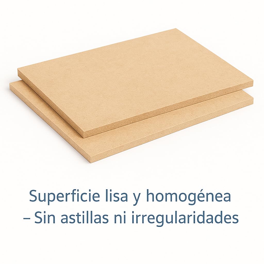 Genérico - Tableros de madera MDF cortados con láser a medida en cualquier tamaño y disponible en 2,5mm, 5mm o 10mm de grosor
