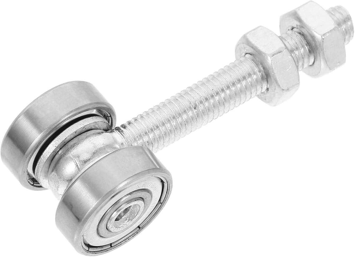 HOMSFOU Stainless Steel Sliding Door Pulley 2.79 Inch Double Bearing Groove Wheel for Smooth Operation on Sliding Doors Cable Cars Patio Gates