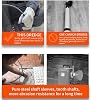 Máquina eléctrica de limpieza de desagües, 75 pies x 1/2 pulgada | Control de pedal, 6 accesorios de corte, guantes incluidos, serpiente de alcantarillado, para tuberías de 1/2 a 4 pulgadas 8