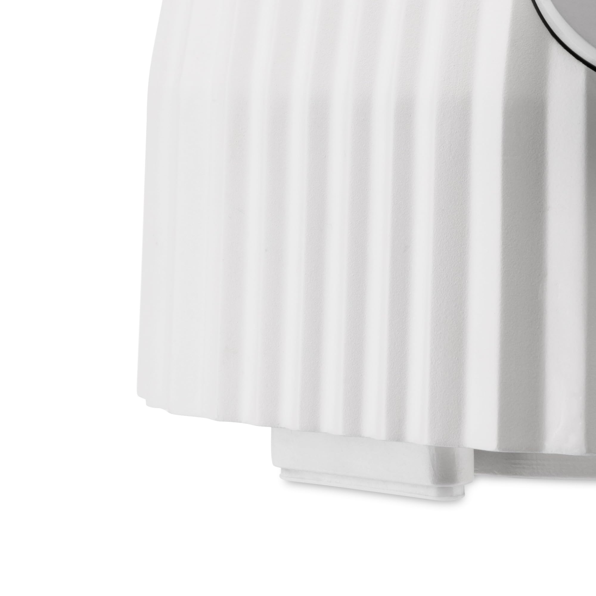 Alessi Plissé MDL09 W, Batidora de Diseño con Jarra Graduada, en Resina Termoplástica, Enchufe Europeo 700W, 1,5l, Blanco
