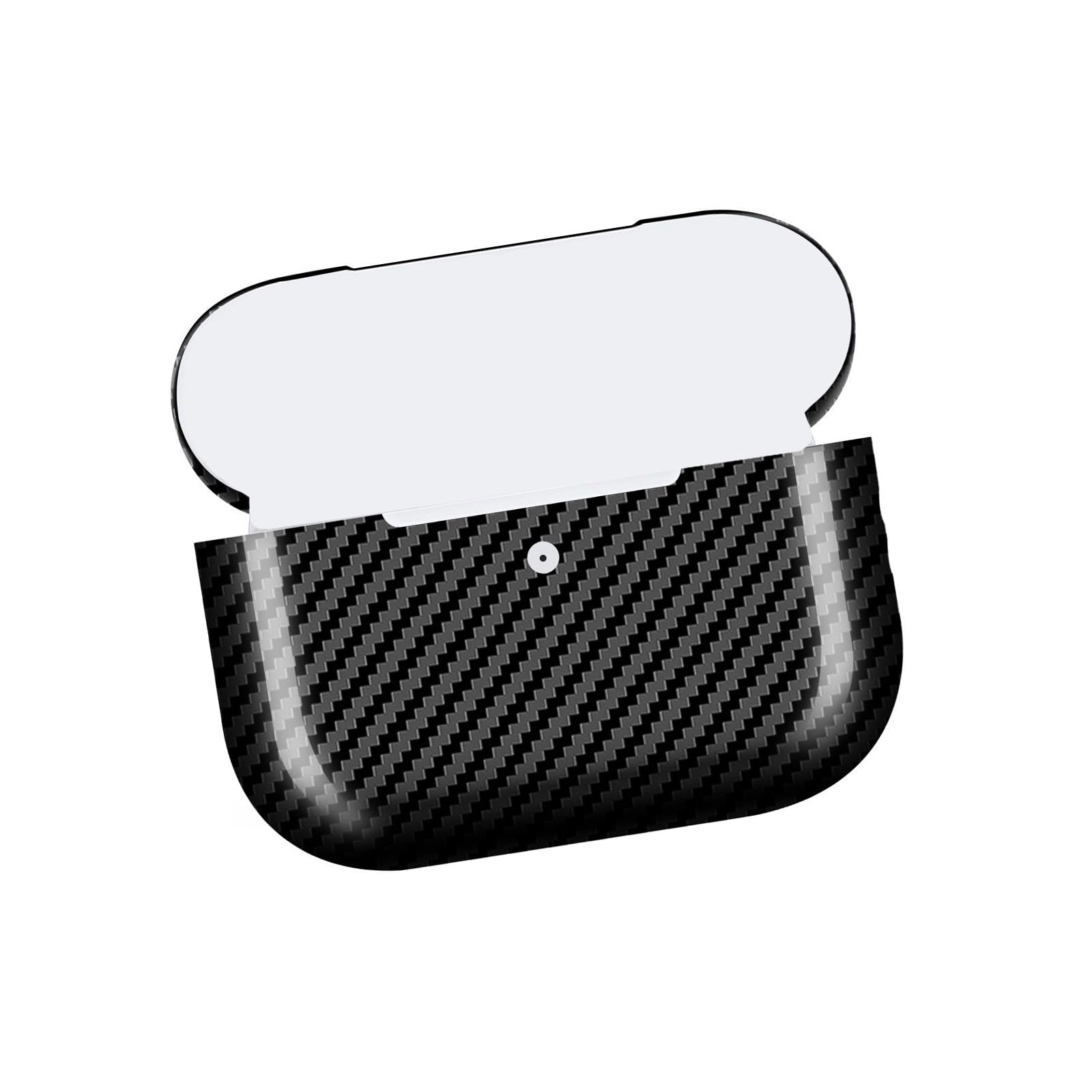 Custodia protettiva sottile in carbonio per auricolari wireless, compatibile con ricarica wireless e resistente ai graffi