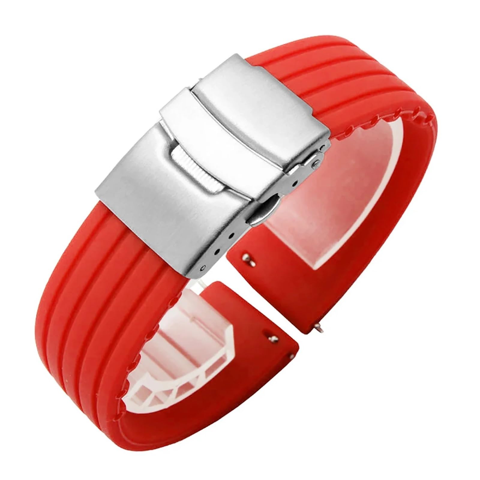 Correa ajustable de goma de 20mm para evitar el sudor en tu pulsera de reloj inteligente 8