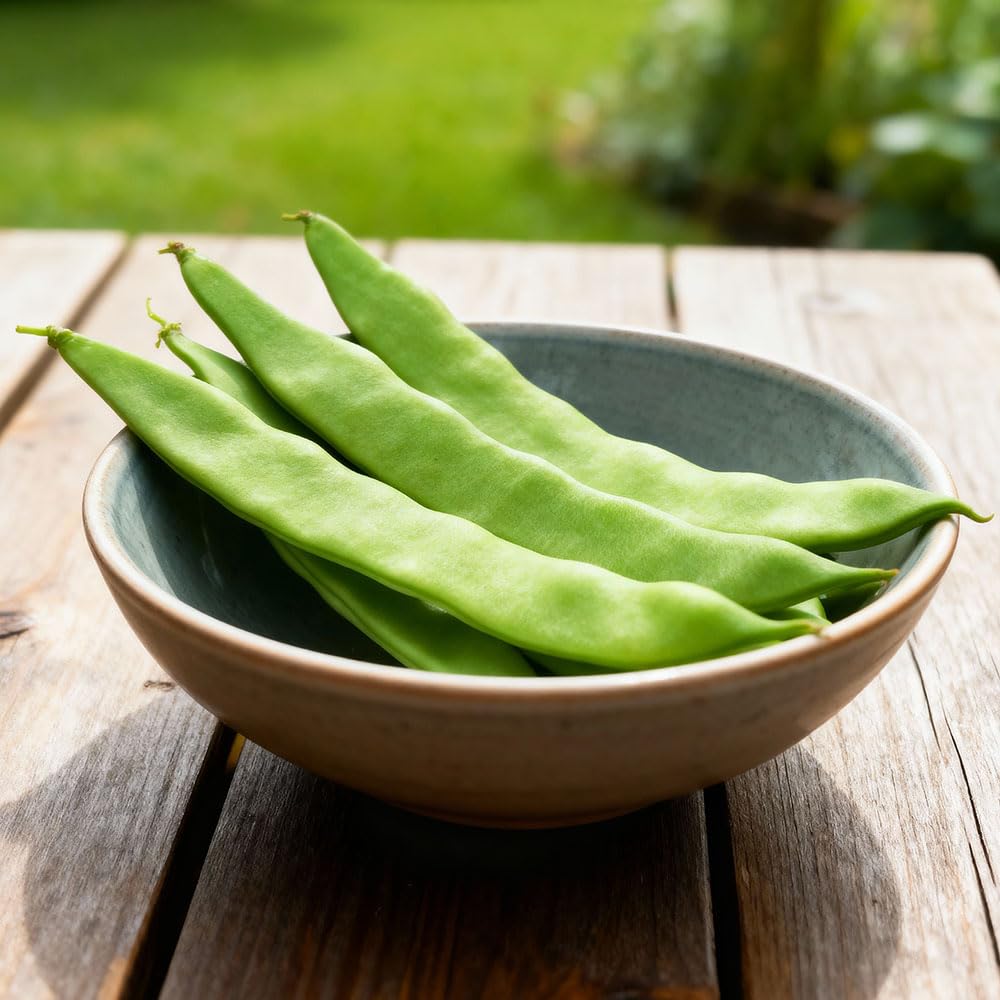 Climbing French Bean ‘Supermarconi’ Seeds – High-Yield Heritage Italian Variety – Long, Flat Stringless Pods – Ideal for UK Gardens, Raised Beds & Allotments