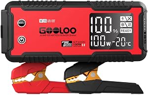 GOOLOO GT4000 Arctic Jump Starter with -40 Pre-Heating Tech for Cold-Start 4000A 100W Two-Way Fast-Charging 12V SuperSafe Portable