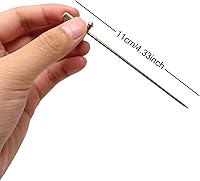 Vista 2 de Honbay 5 palillos de cóctel de acero inoxidable reutilizables para aperitivos, comida de dedos, sándwich, frutas, etc. (espada)