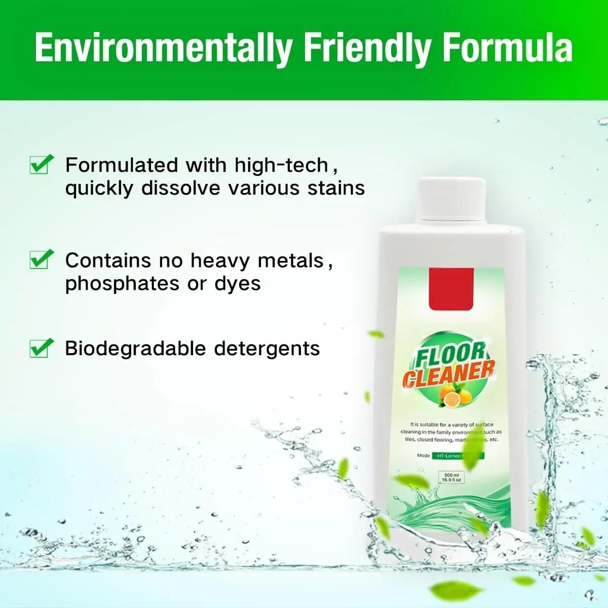 Limpiador de suelos de 500 ml, apto for todos los robots aspiradores, compatible con Tineco(2 bottles)
