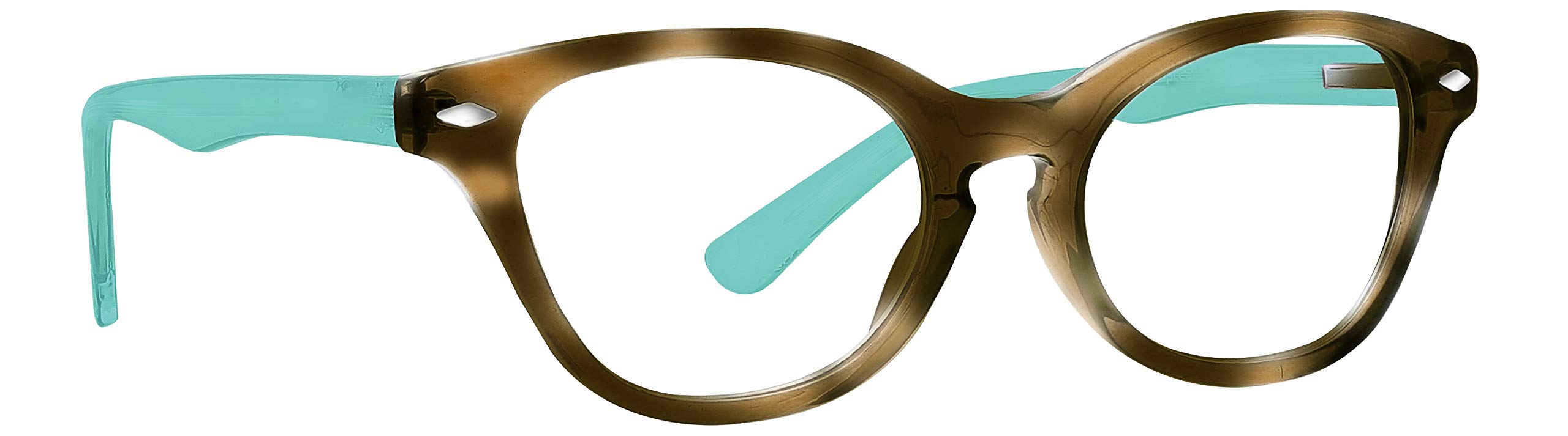 Life is Good Unisex-Adult Wagon Rectangular Reading Glasses, Honey Tort, 2.5x