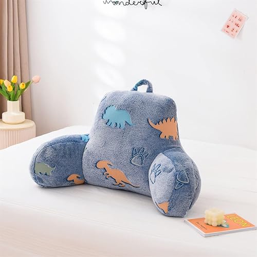 Miniatura 4 de Holawakaka Almohada de lectura que brilla en la oscuridad para sentarse en la cama, sofá para niños y adolescentes, almohada luminosa de respaldo de