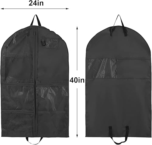 Vista 92 de Bolsa de ropa colgante impermeable, bolsas de ropa de 40 pulgadas para colgar ropa, bolsas de ropa para almacenamiento de viajes, bolsa de ropa