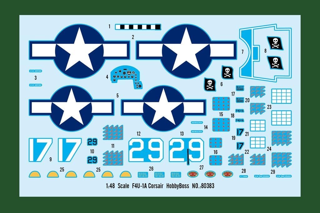 Hobby Boss 80383 1/48 Aircraft Series US Army F4U-1A Corsair Plastic Model