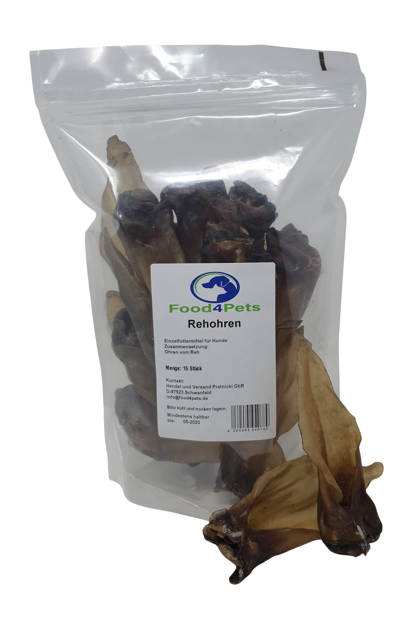 Rehohren Lot de 15 friandises pour chien – Friandises naturelles à mâcher dans un sac refermable, idéal pour les soins dentaires et la récompense pour chiens