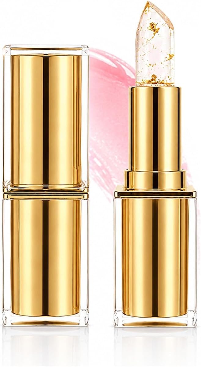 Color Changing Lipstick, Clear, Personalized Pink Shade | pH Color Changing,Reactive Lip Tint,Glossy Finish, Moisturizing Lip Balm, Daily Makeup