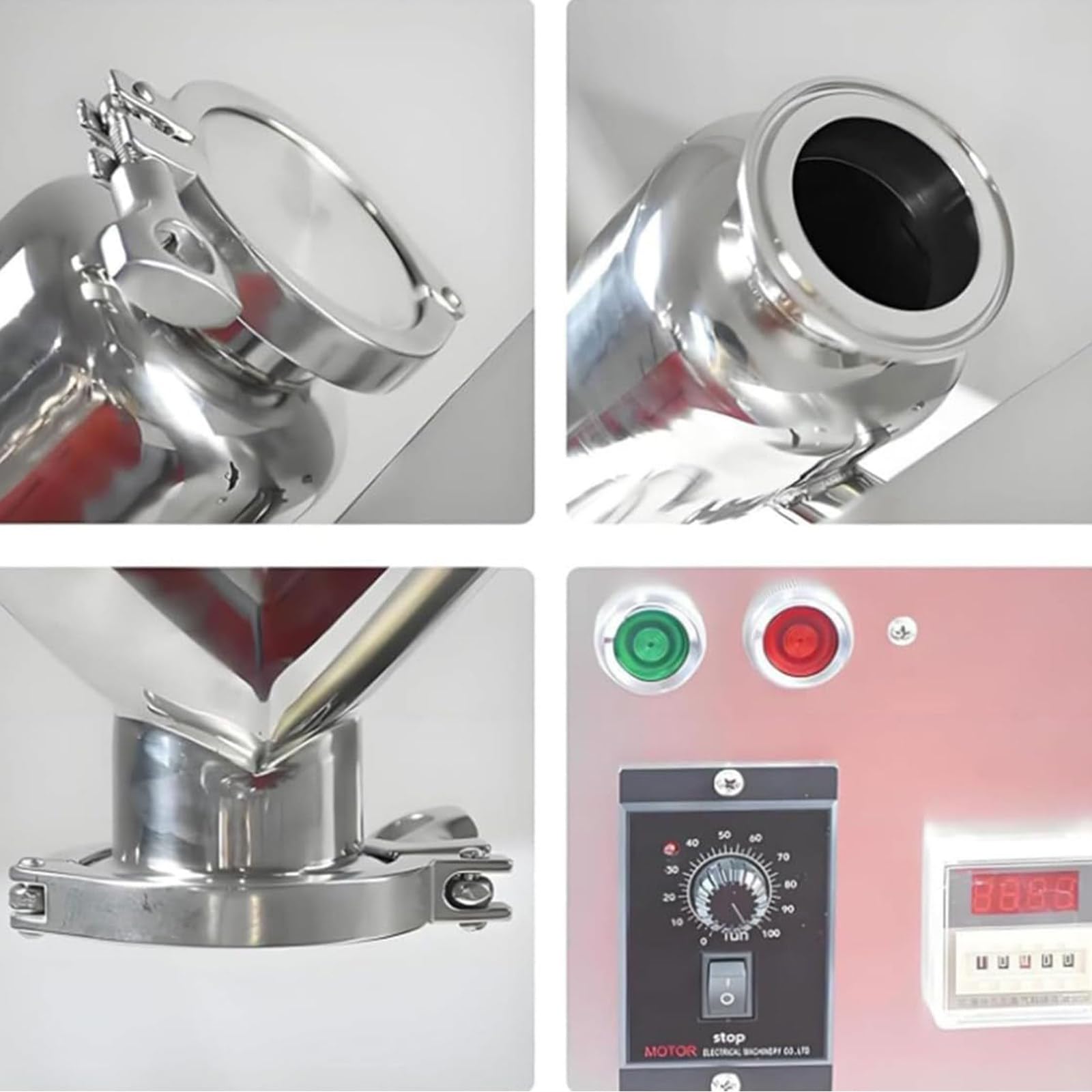 Kleiner V-Typ-Mixer mit LED-Anzeige und Timer für Labor-Lebensmittelverarbeitung
