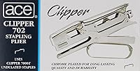 Vista 2 de Ace 07020 Clipper Stapler Lightweight 210 Staple Capacity Chrome