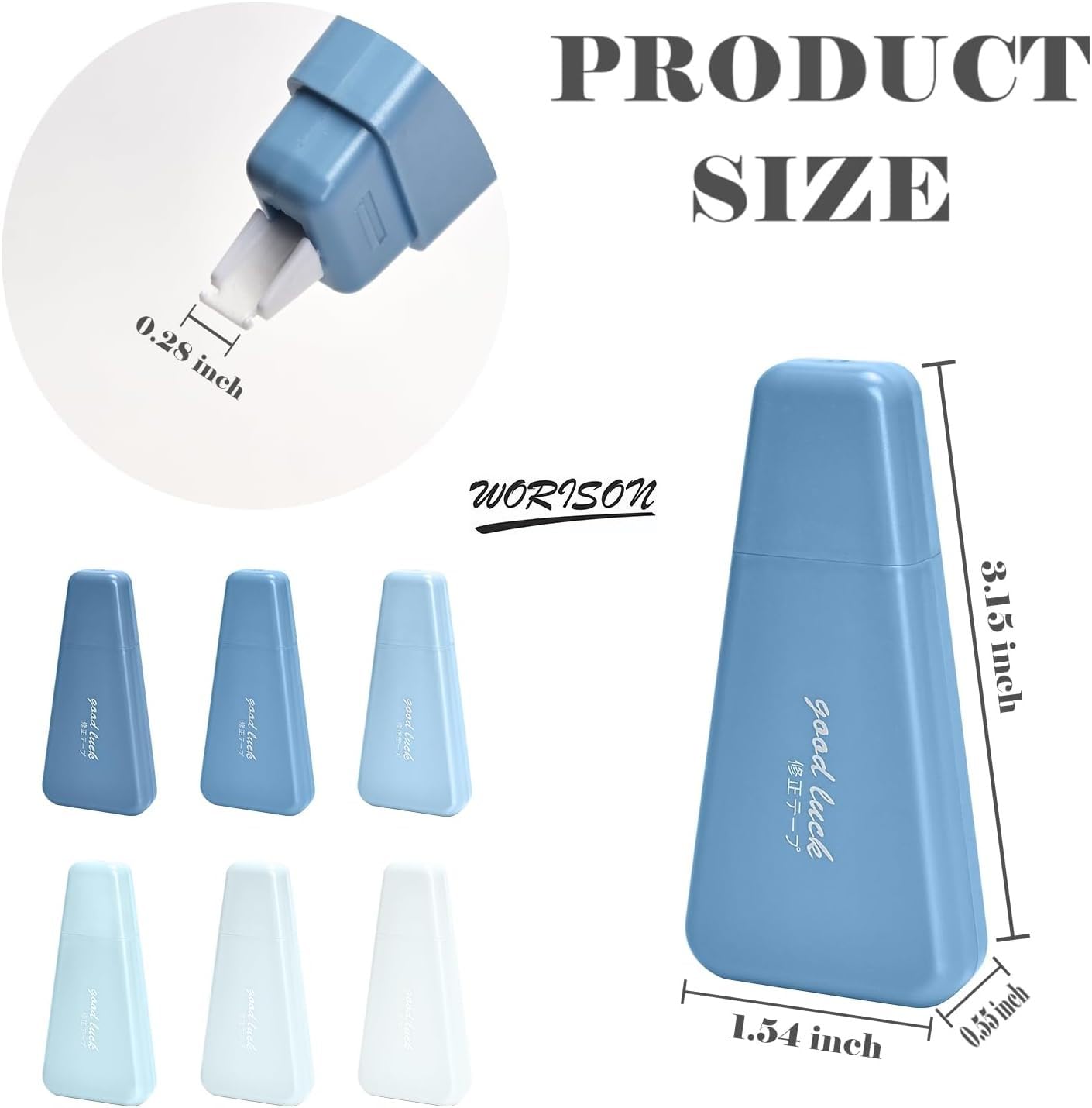 Pastel Blue Correction Tape - Instant Fixes! -2 Pastel Blue Correction Tape - Instant Fixes! -2