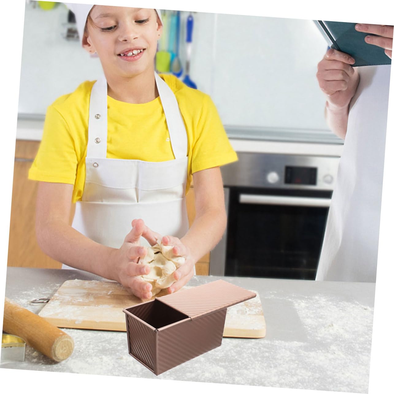 PRETYZOOM 2stücke Kohlenstoffstahl Kastenform Mit Deckel Rechteckige Toastform Brotbackform Für Einfaches Backen Und Aufbewahren