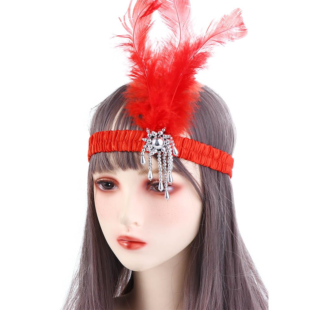 Amazon.com: Feathers Headband for Women, Trendy Bridal  display picture 2