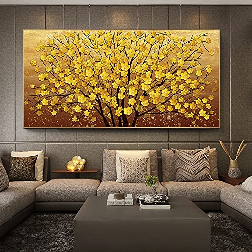 5D Fai da Te Pittura Diamante Trapano Completo Kit Albero d'oro Punto Croce Diamond Painting Kit Cristallo Strass Mosaico Ricamo Diamante Art Regali di Decorazione Domestica 30x50cm