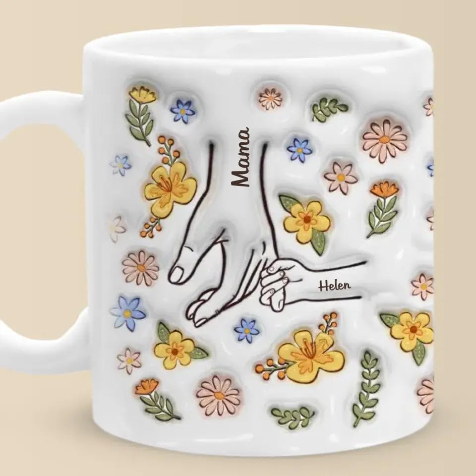 DOPTIKA-You-Hold-Our-Hands-Also-Our-Hearts-Personalized-2D-Mom-Coffee-Mug-Christmas-Birthday-Gifts-For-Mom-Grandma-Mother-Birthday-Gifts-From-Daughters-Sons-Mom-Ceramic-Cup-Best-Mom-Ever-Gifts
