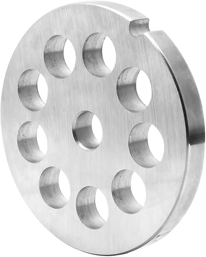 Disco de acero inoxidable #12 para picadora de carne de acero inoxidable para picadora de alimentos FGA y Hobart, LEM, Cabelas, Weston, MTN, discos