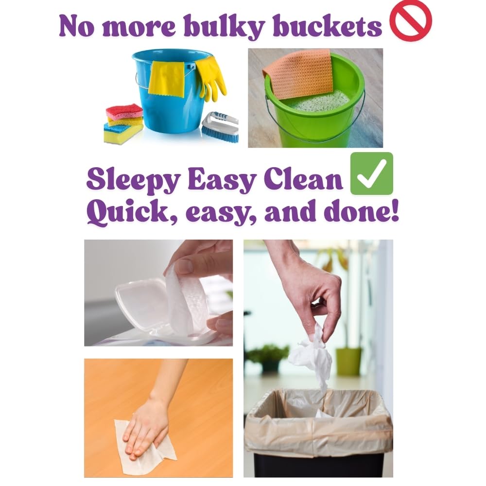 Sleepy Lot de 6 lingettes nettoyantes pour surface de jardin orchidées