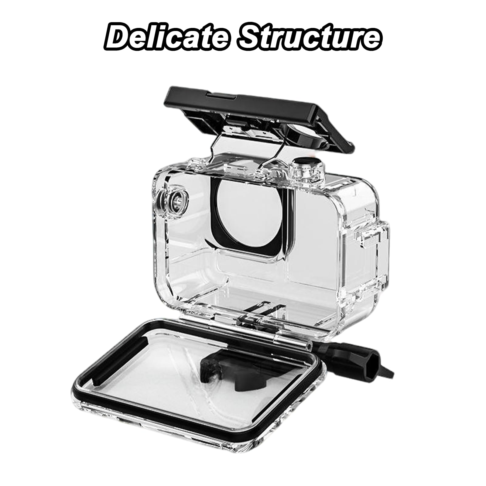 Custodia Impermeabile Per DJI Osmo Action 5 Pro Action 4 Action 3, Scafo Subacqueo 40M, Protezione Antishock in Materiale PC con Attacco Rapido, Accessori per Sport Acquatici, Snorkeling