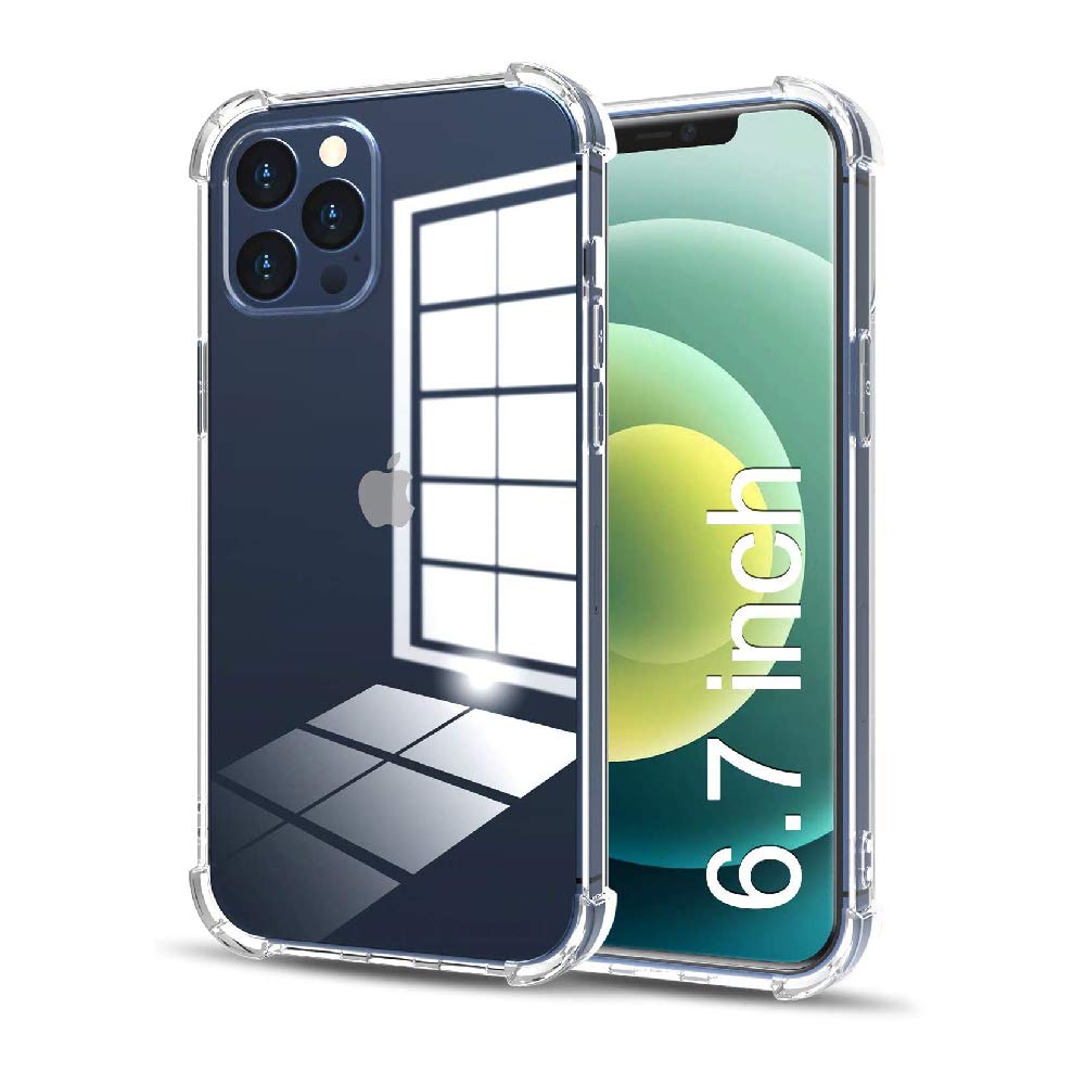 Solimo Poly Carbonate Soft & Flexible Shockproof With Cushioned Edges Back Cover For Apple Iphone 12 Pro Max (Transparent) (B08QSV12TR) Amazon Price History, Amazon Price Tracker