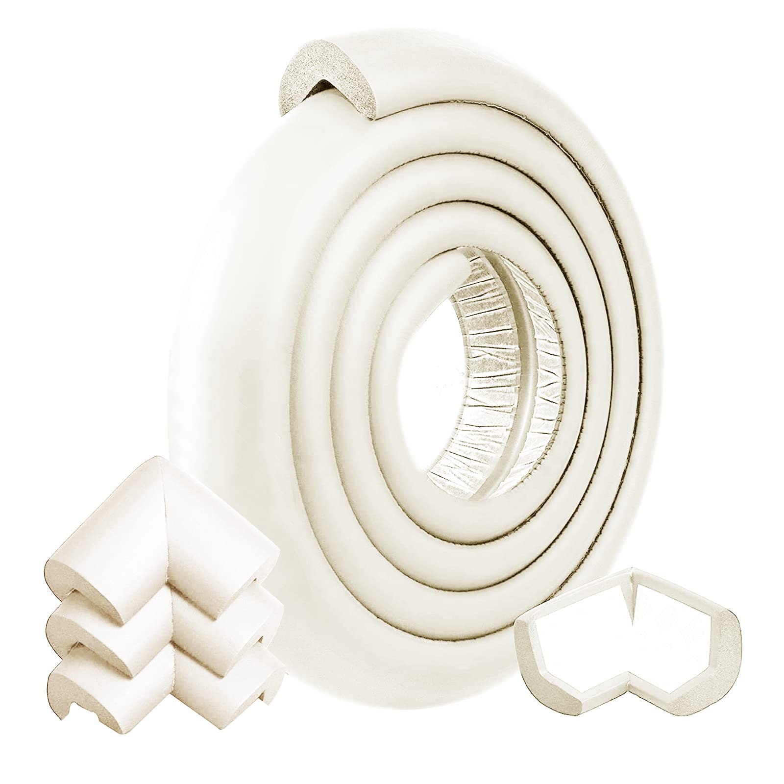 Protecteur de bords pour bébé de 2m avec 4 coins de table pour enfants