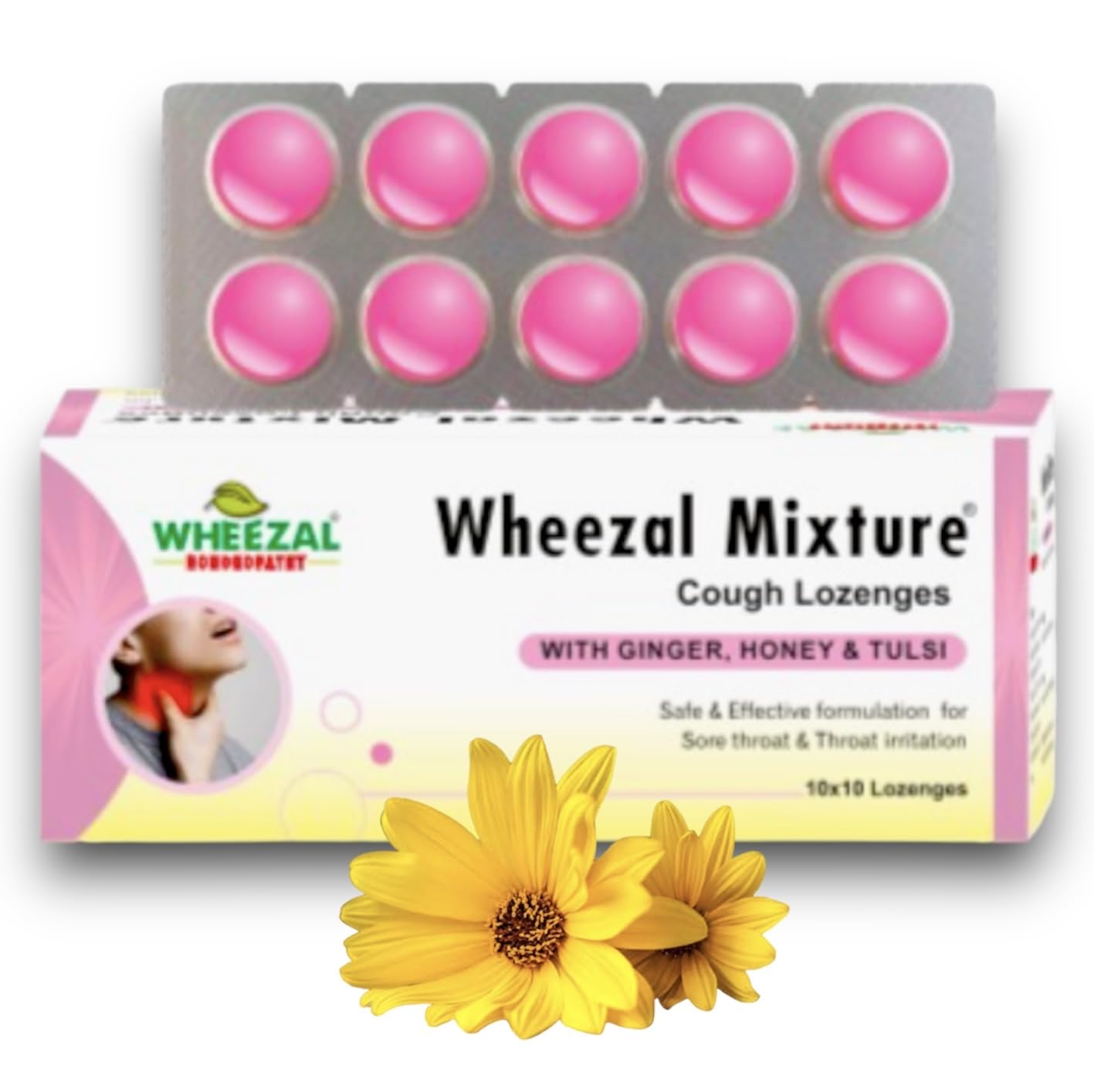 Mefdlo-16 WHEEZAL MIXTURE COUGH LOZENGES 10 Strips X 10 Tablets - NEW LAUNCHED-image-12