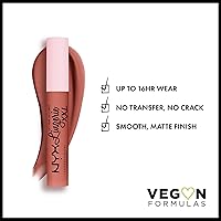 Vista 2 de NYX PROFESSIONAL MAKEUP Lip Lingerie XXL Lápiz Labial Líquido Mate - Turn-On (Nude Melocotón)