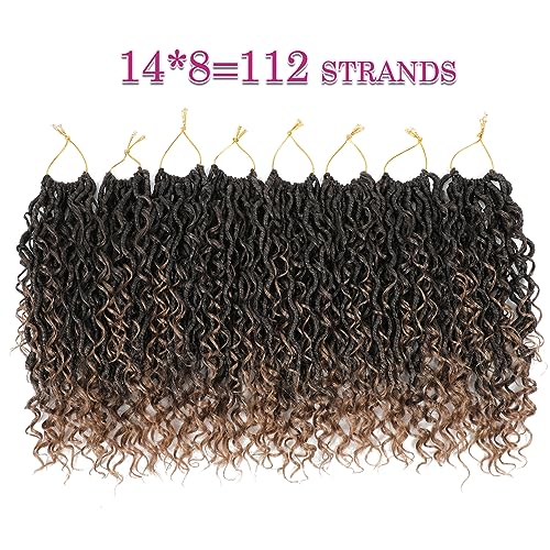 Image of 8 Packs Crochet Hair for Black women, Goddess Locs Crochet Hair