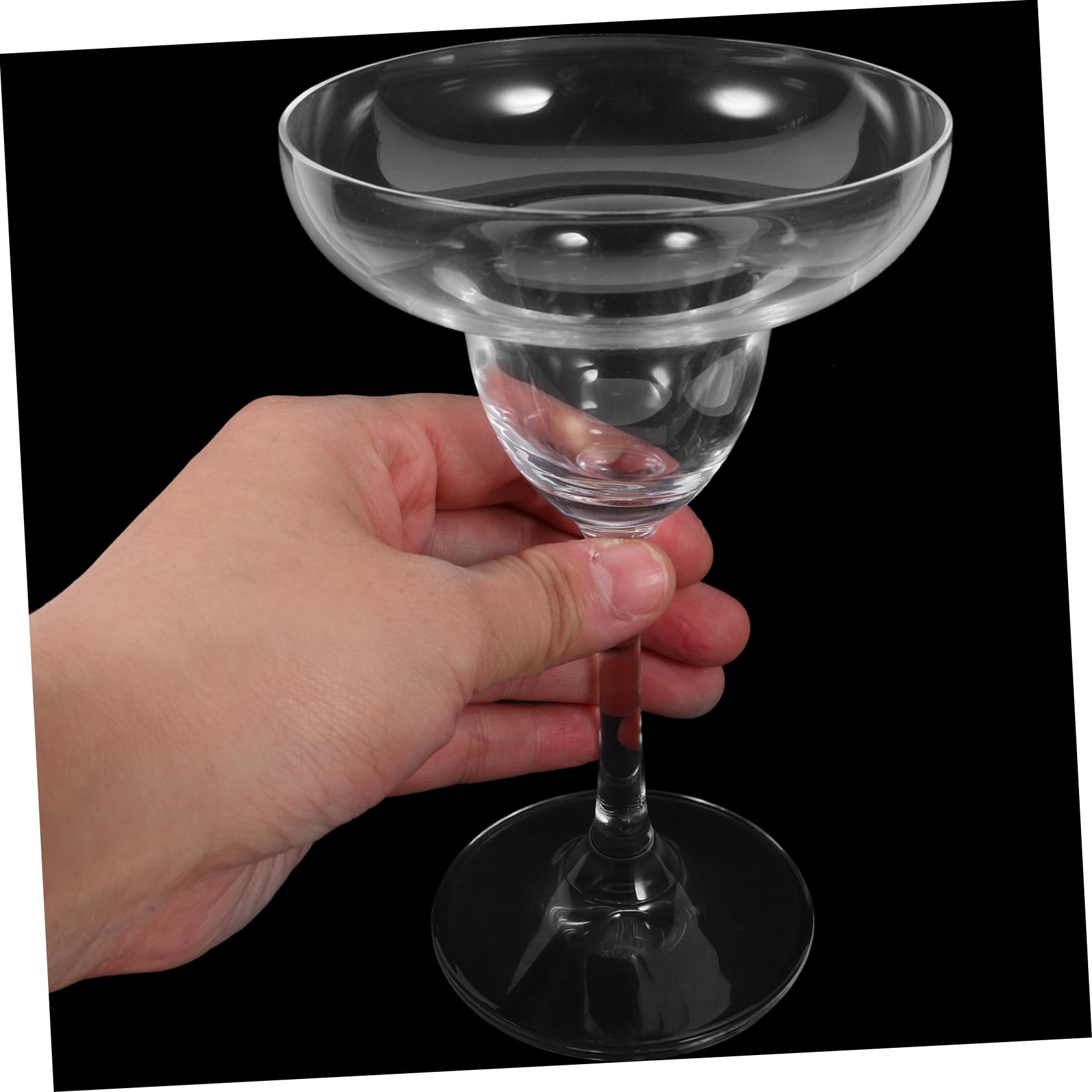 Cabilock Single Margarita Glass Crystal Cocktail Cup Elegant Wine Goblet for Home Banquet Party