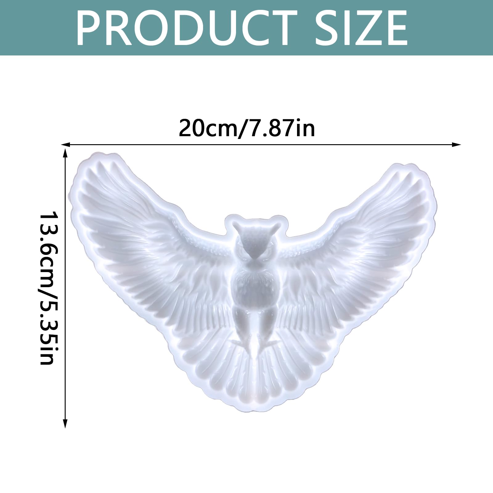 One Piece Funny Owl Silicone Mold Cute Animal Pendant Epoxy Mold Practical Owl Resin Moulds Wall Decoration for Wall Hanging Art Decoration - Image 2