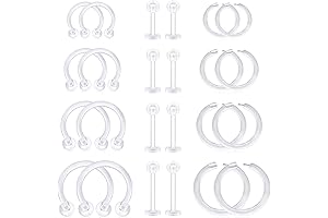 16G Bioplast Earring Retainers