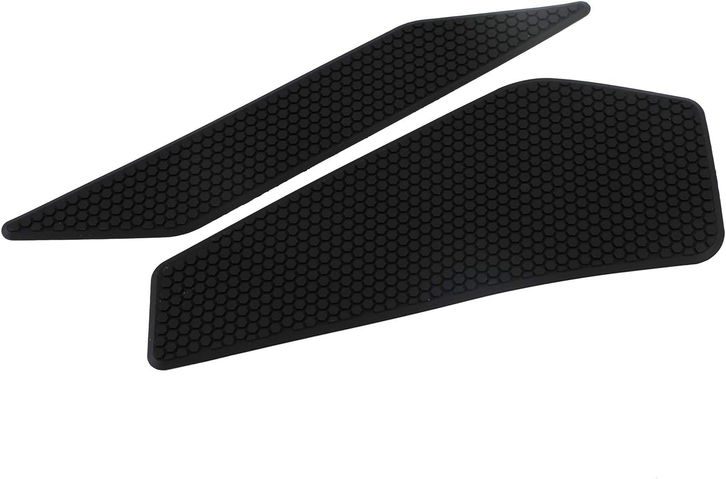 Bruce & Shark For Kawasaki Ninja 400 EX400 2018 2019 2020, Motorcycle Non-Slip Rubber Gas Tank Pads with Knee Grips - 4-Piece Traction Side Protectors