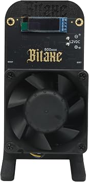 Bitaxe GT 800 Bitcoin ASIC Miner, 2.4 TH/s Hash Rate, 35W Power, Dual BM1370 Chip, WiFi Enabled Black